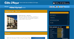 Desktop Screenshot of hotel-kyriad-menton.cote.azur.fr