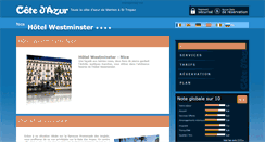 Desktop Screenshot of hotel-westminster-nice.cote.azur.fr