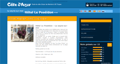 Desktop Screenshot of hotel-poseidon-seyne-sur-mer.cote.azur.fr