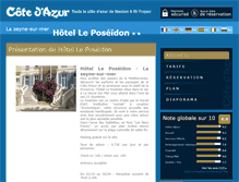 Tablet Screenshot of hotel-poseidon-seyne-sur-mer.cote.azur.fr