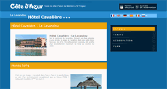 Desktop Screenshot of hotel-cavaliere-lavandou.cote.azur.fr