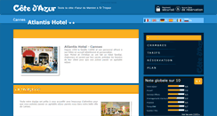 Desktop Screenshot of hotel-atlantis-cannes.cote.azur.fr
