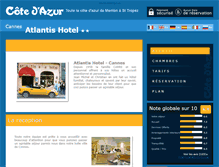 Tablet Screenshot of hotel-atlantis-cannes.cote.azur.fr