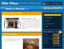 Tablet Screenshot of hotel-meurice-nice.cote.azur.fr