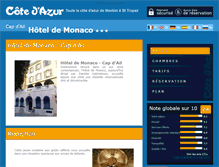 Tablet Screenshot of hotel-monaco-cap-ail.cote.azur.fr
