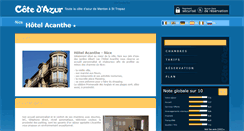 Desktop Screenshot of hotel-acanthe-nice.cote.azur.fr