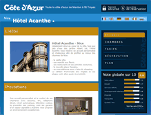 Tablet Screenshot of hotel-acanthe-nice.cote.azur.fr