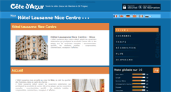 Desktop Screenshot of hotel-lausanne-nice.cote.azur.fr