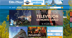 Desktop Screenshot of cote.azur.fr