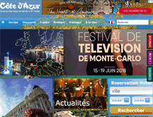 Tablet Screenshot of cote.azur.fr