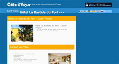 Desktop Screenshot of hotel-bastide-port-saint-tropez.cote.azur.fr