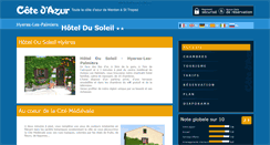 Desktop Screenshot of hotel-du-soleil-hyeres.cote.azur.fr