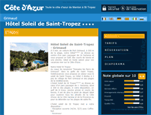 Tablet Screenshot of hotel-soleil-saint-tropez-grimaud.cote.azur.fr