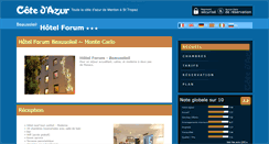 Desktop Screenshot of hotel-forum-beausoleil.cote.azur.fr