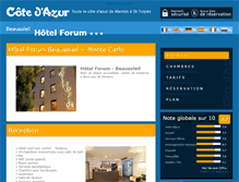 Tablet Screenshot of hotel-forum-beausoleil.cote.azur.fr