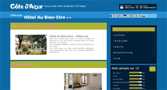 Desktop Screenshot of hotel-au-bien-etre-villecroze.cote.azur.fr