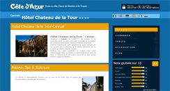 Desktop Screenshot of hotel-chateau-tour-cannes.cote.azur.fr