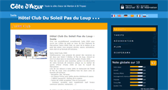 Desktop Screenshot of hotel-le-pas-du-loup.cote.azur.fr